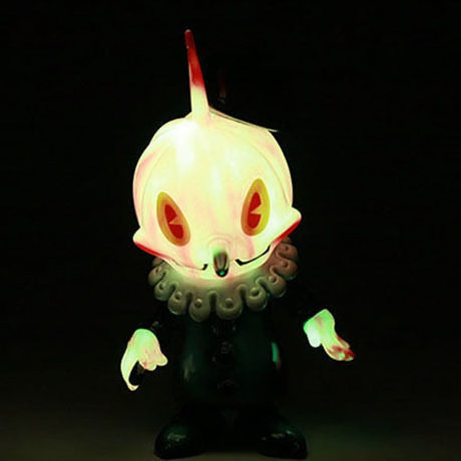 Stingy Jack Pink Glow-in-the-Dark Swirl sofubi