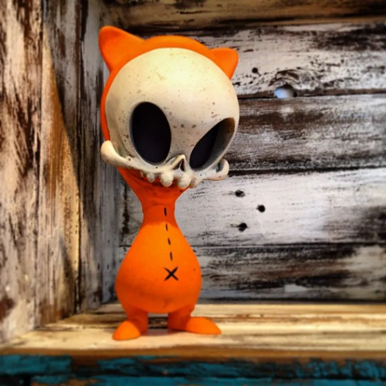 Matte Orange Masao Skelve