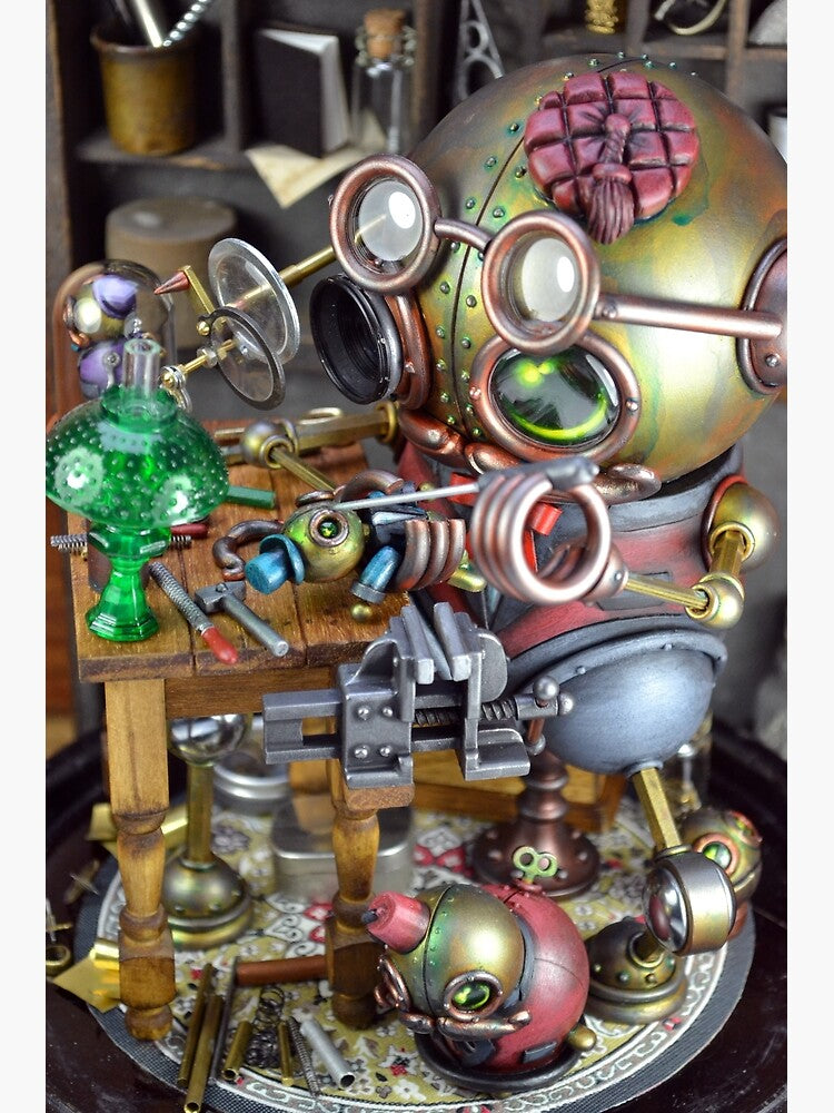 Doktor A Sebastian Whittler the Toymaker signed mini print