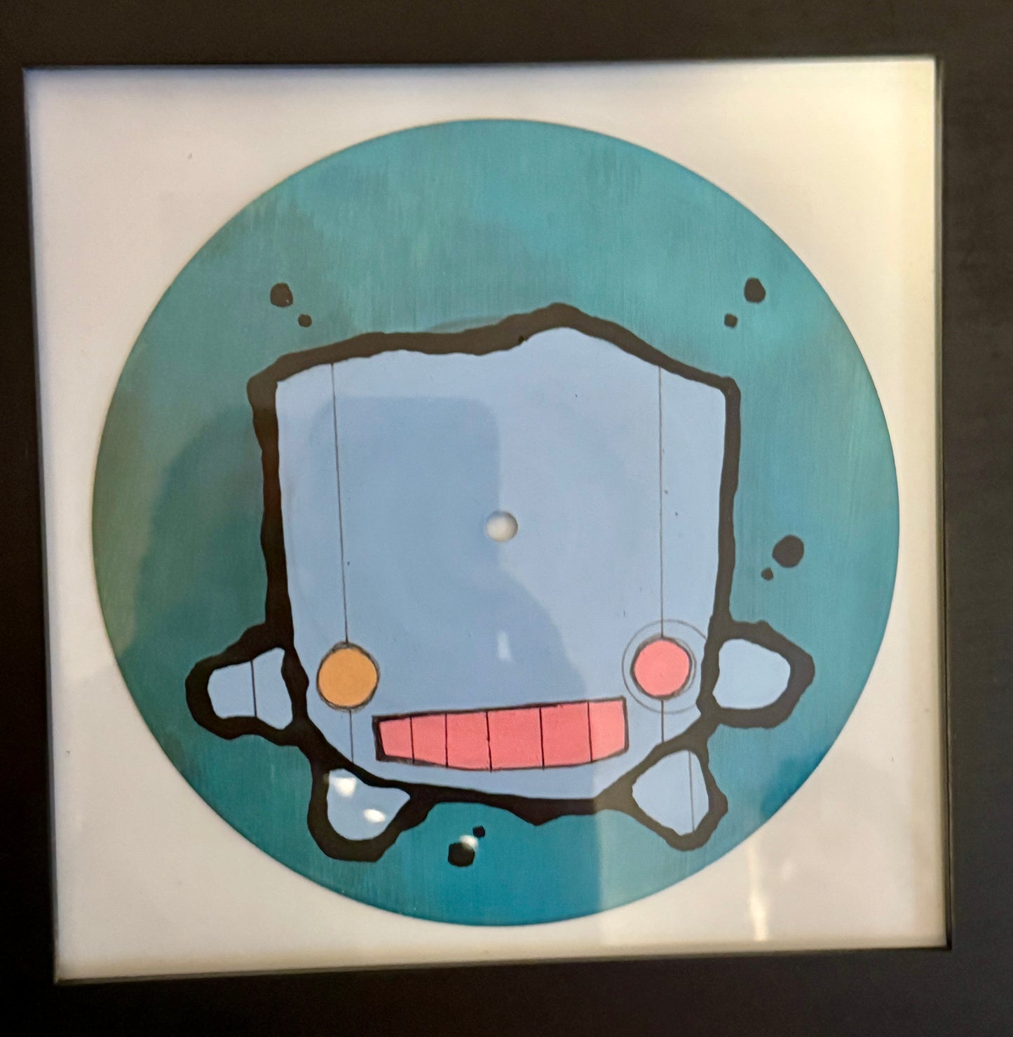 7" Robot painted record