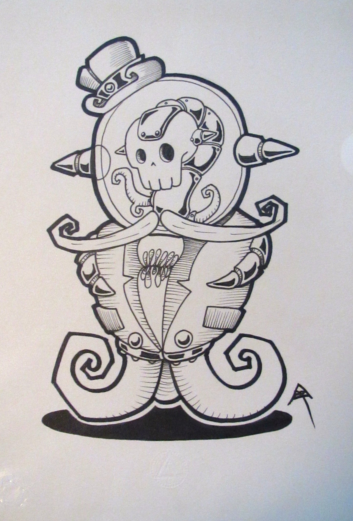 Mechtorian Original Ink Drawing