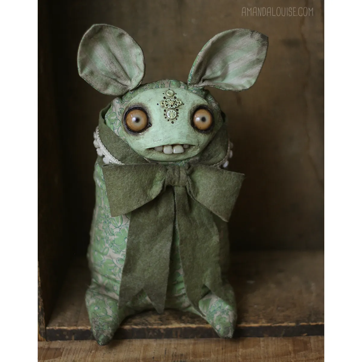 Green Ribbon Dust Bunny