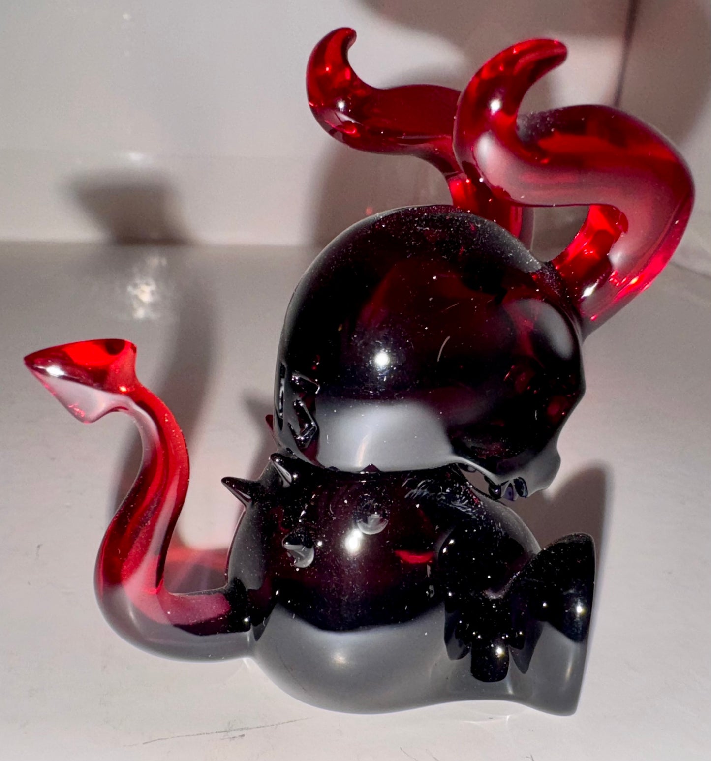 Clear Red Hornskull