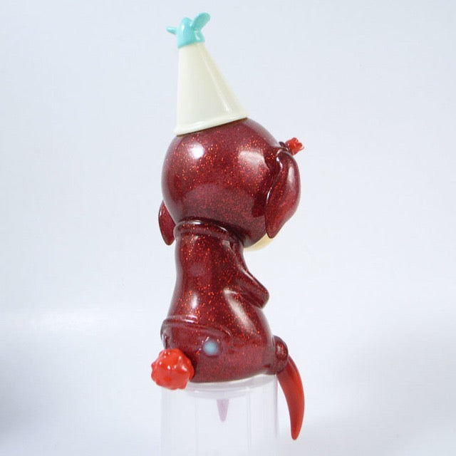 Red Glitter Sofubi 3-pack