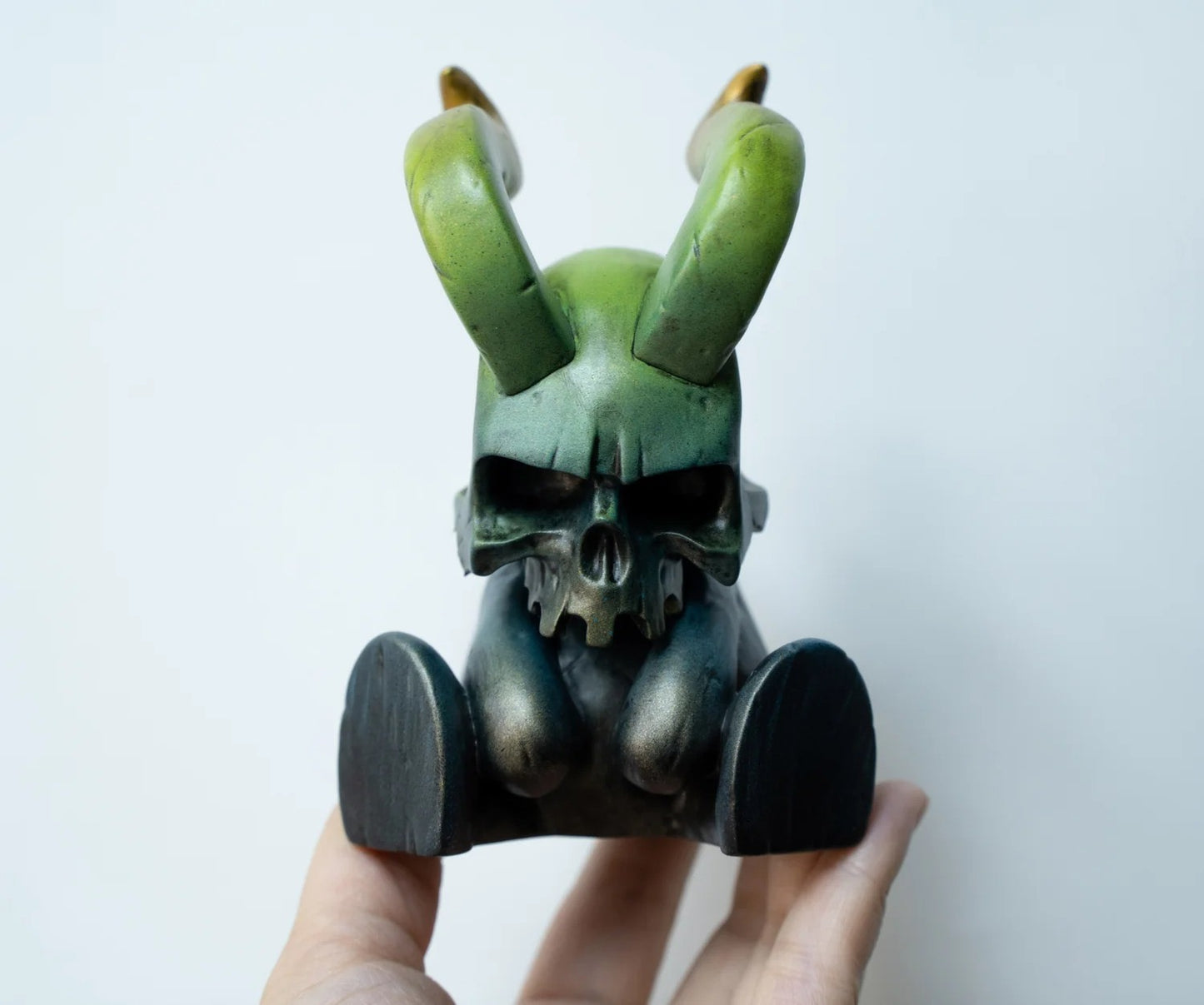 Green Vinyl Hornskull