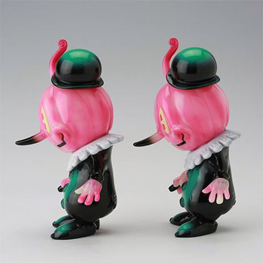 Stingy Jack Pink Glow-in-the-Dark Swirl sofubi