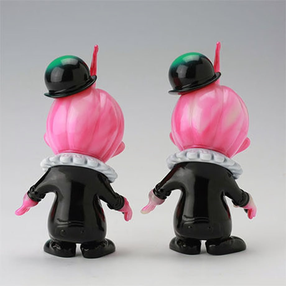 Stingy Jack Pink Glow-in-the-Dark Swirl sofubi