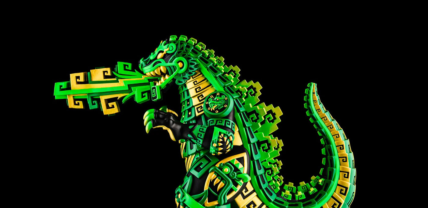Urban Aztec Godzilla - Green