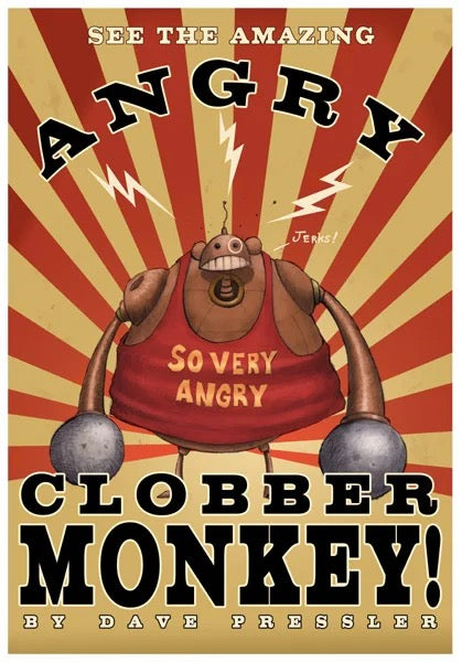 Angry Clobber Monkey promotional mini poster