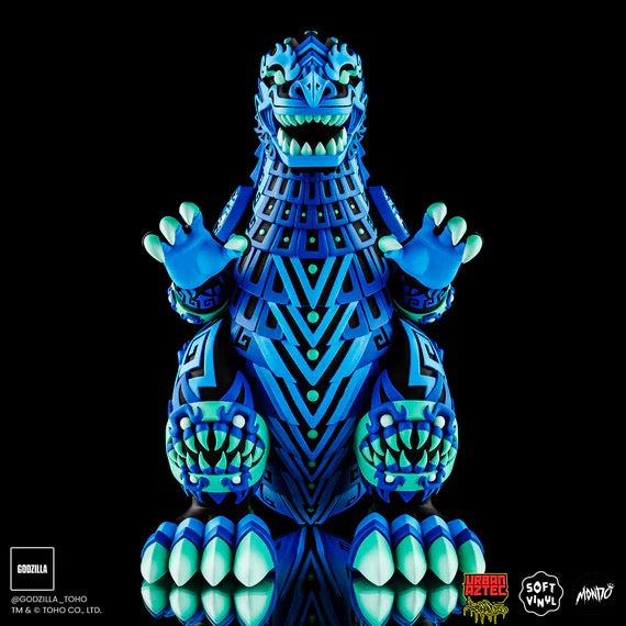 Urban Aztec Godzilla - Blue