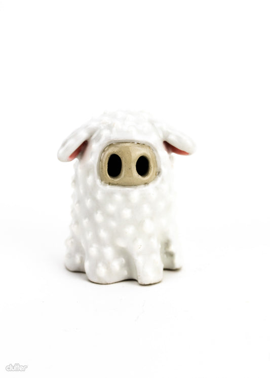 Lamb Ghost ceramic figure