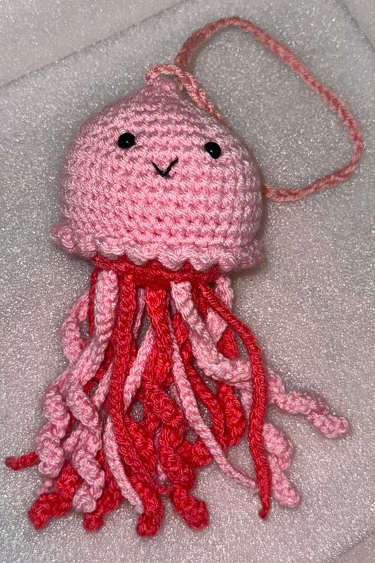 Crocheted Jellyfish (Pink)