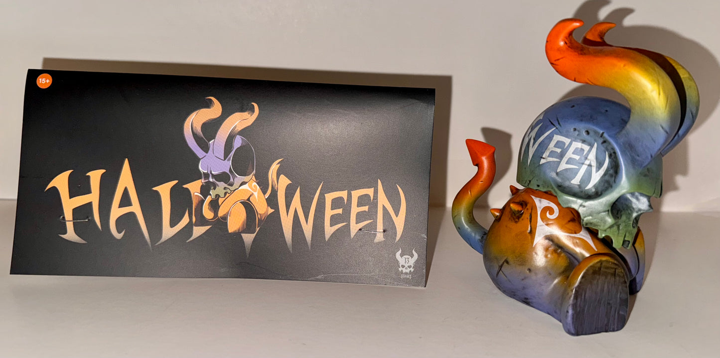 Halloween Vinyl Hornskull