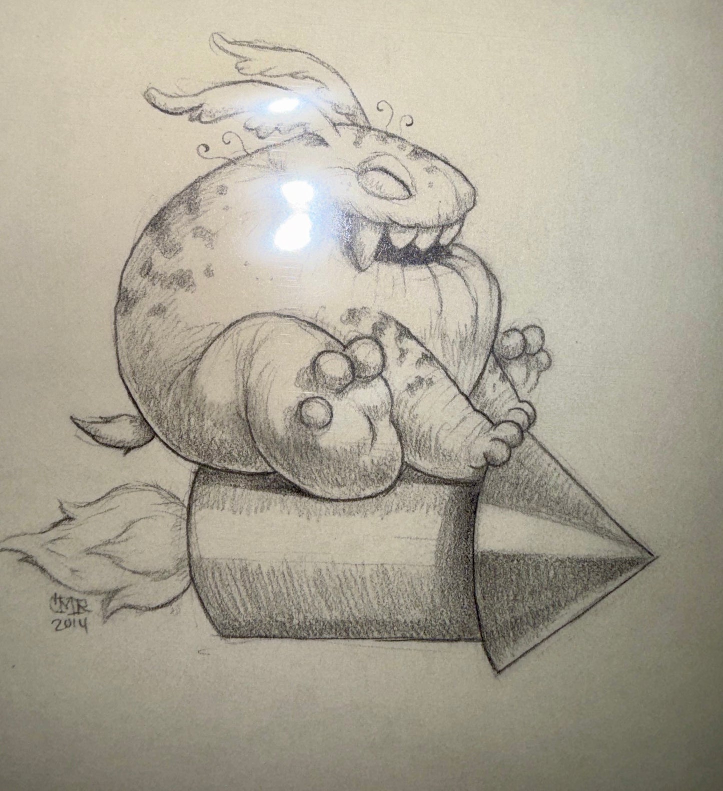 Chris Ryniak Rocket Monster Pencil Drawing
