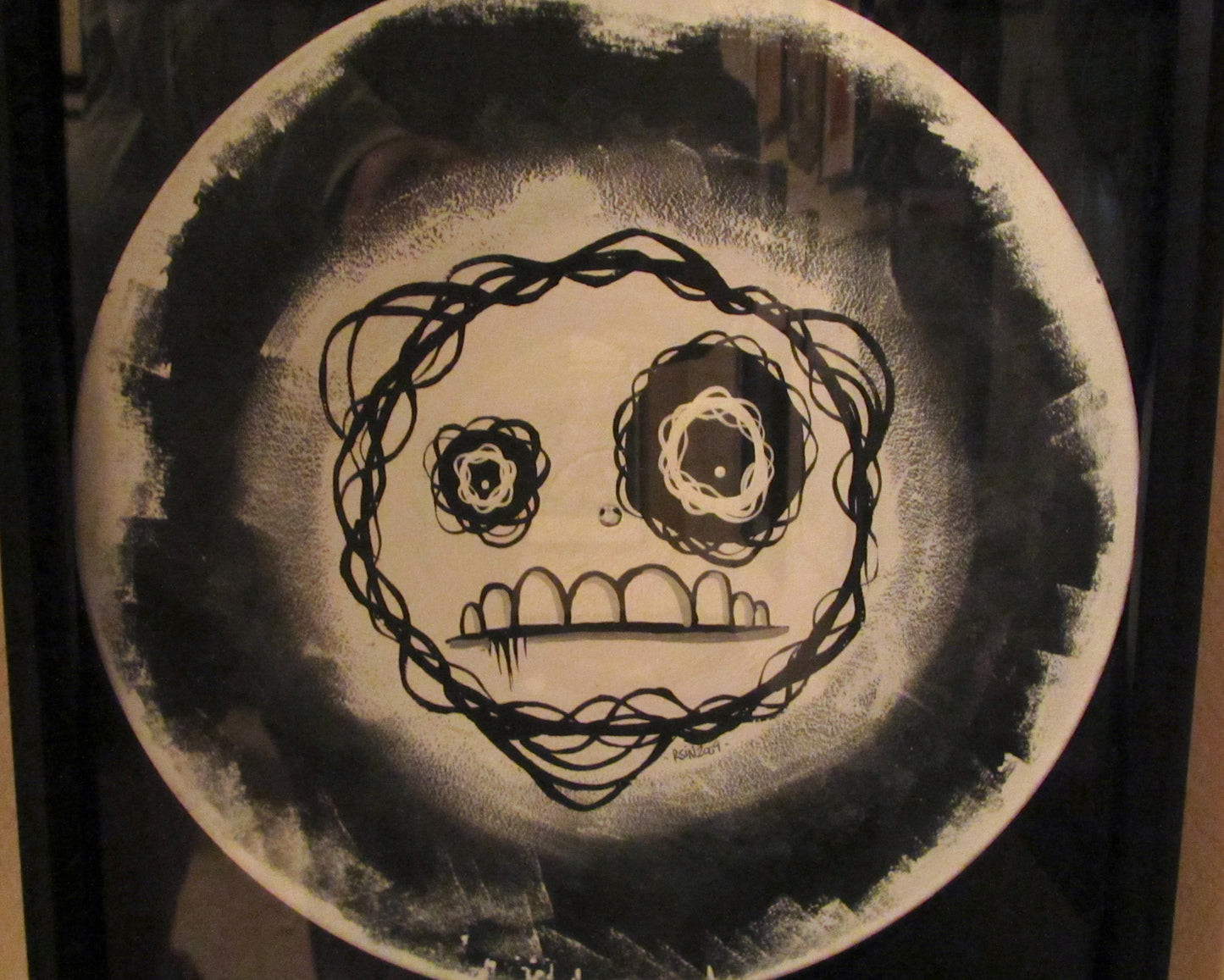 Painted Record - Black/White