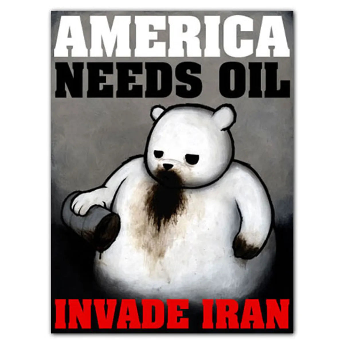America Needs Oil signed poster
