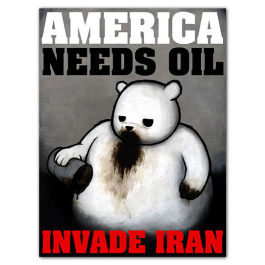 America Needs Oil signed poster