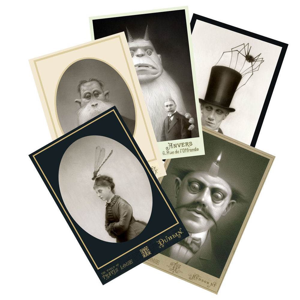 World of Travis Louie postcard set 1 w/Note Card