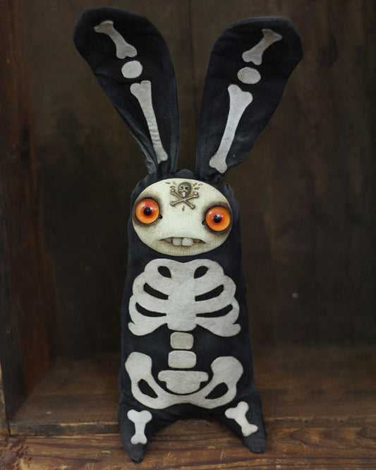 Midnight Skelebunny Dust Bunny