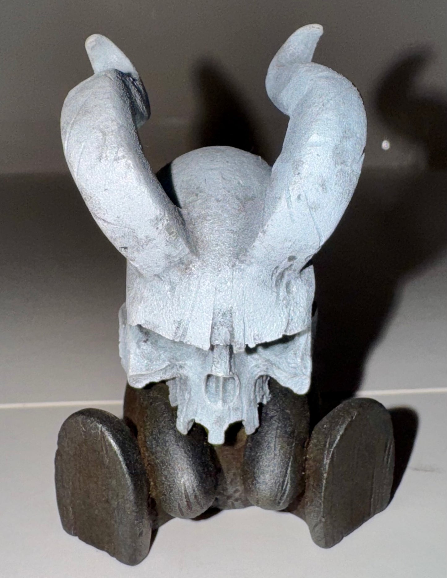 Bronze & White (Halloween) Mini Hornskull