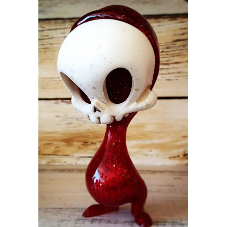 Red Glitter Mini Skelve